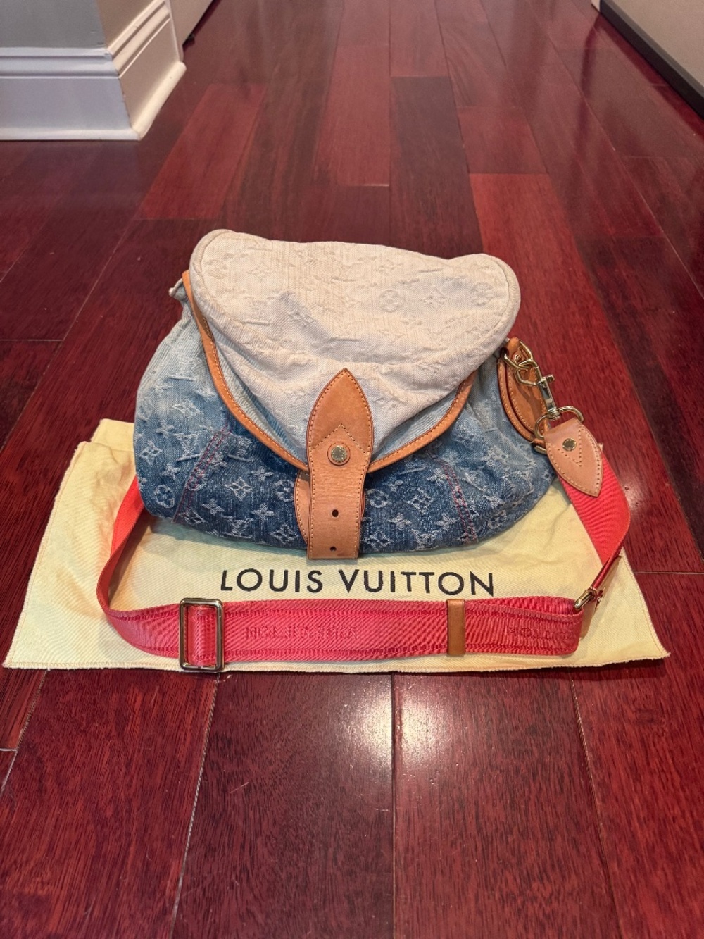 Louis Vuitton Sunburst Gradient Denim Bag